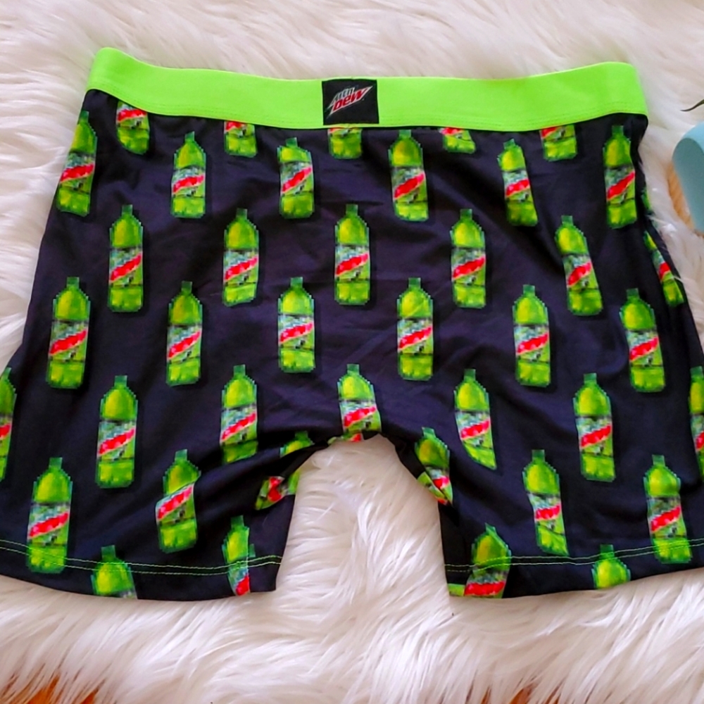 Mountain Dew X Crazy Boxer Green Bottle Boxers
